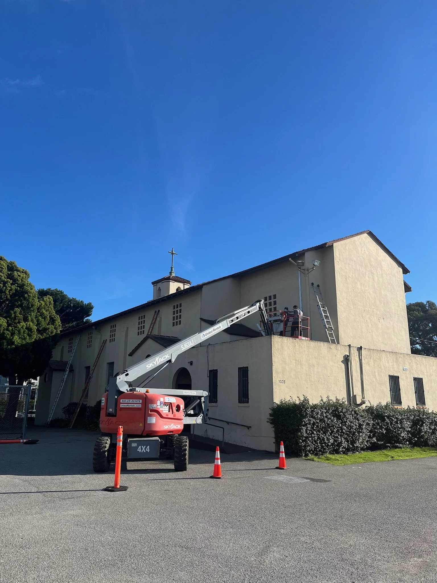 Gutter replacement + downspout reroute